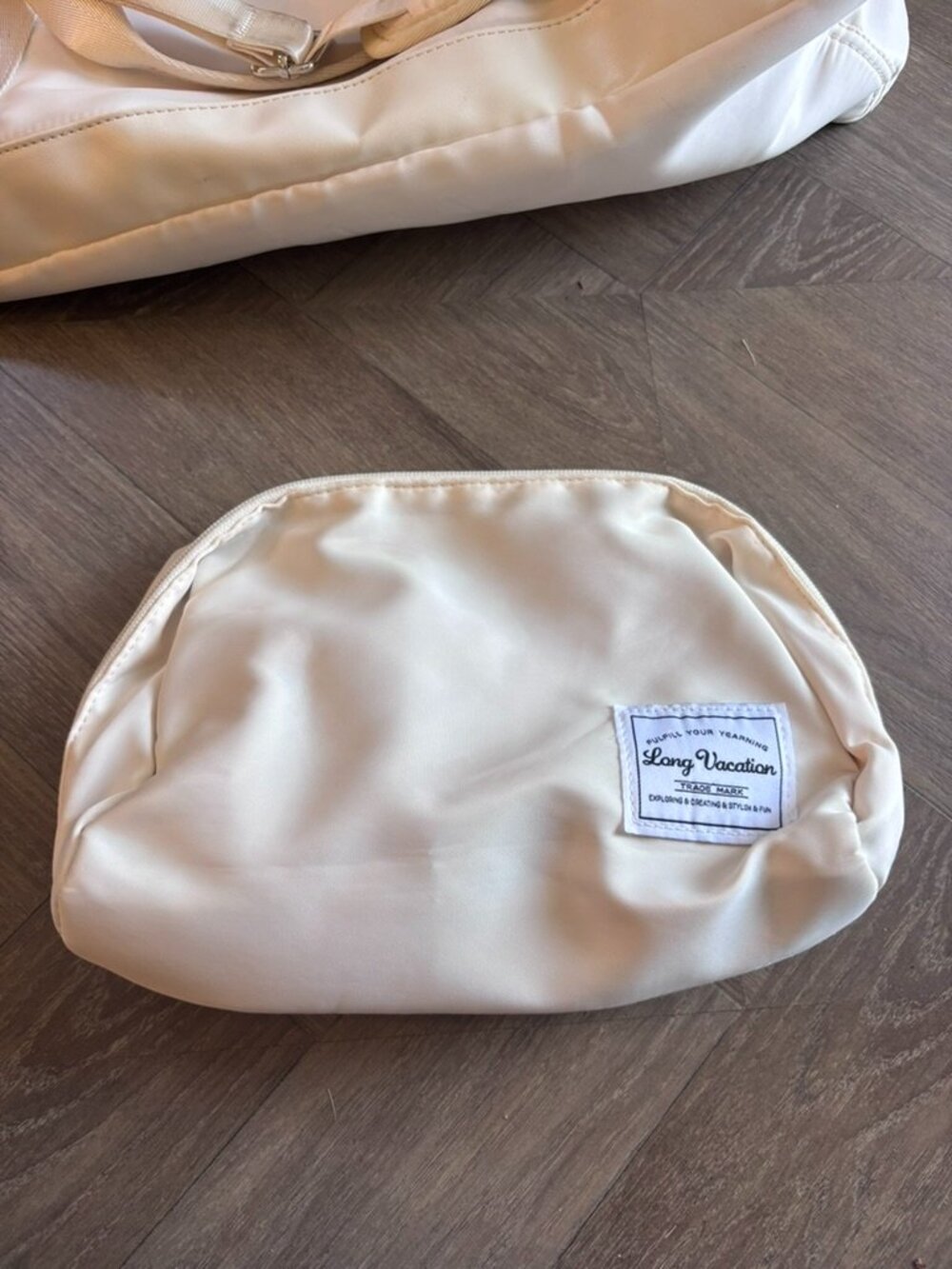 CREAM LONG VACATION Women's Travel Duffel Bag - Picture 12 of 14